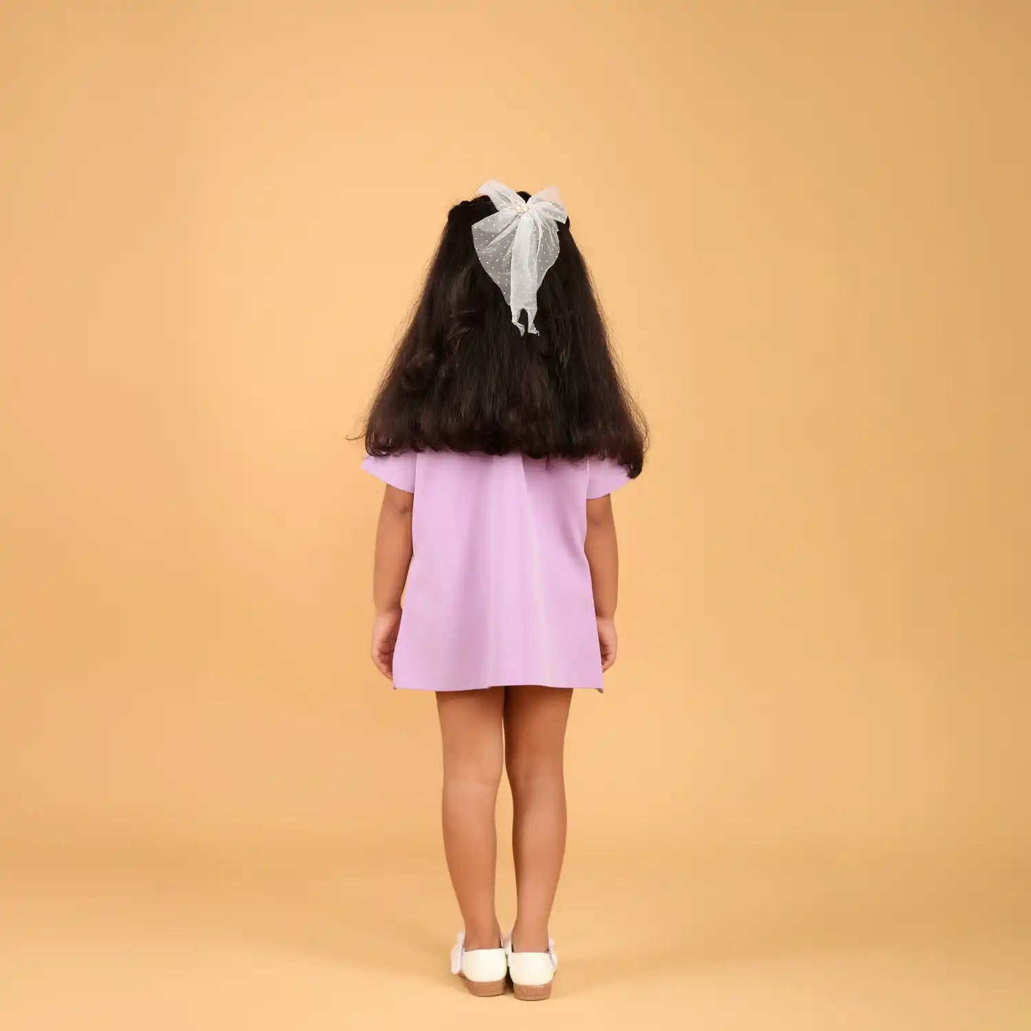 Tie-Look Lavender Birthday Dress