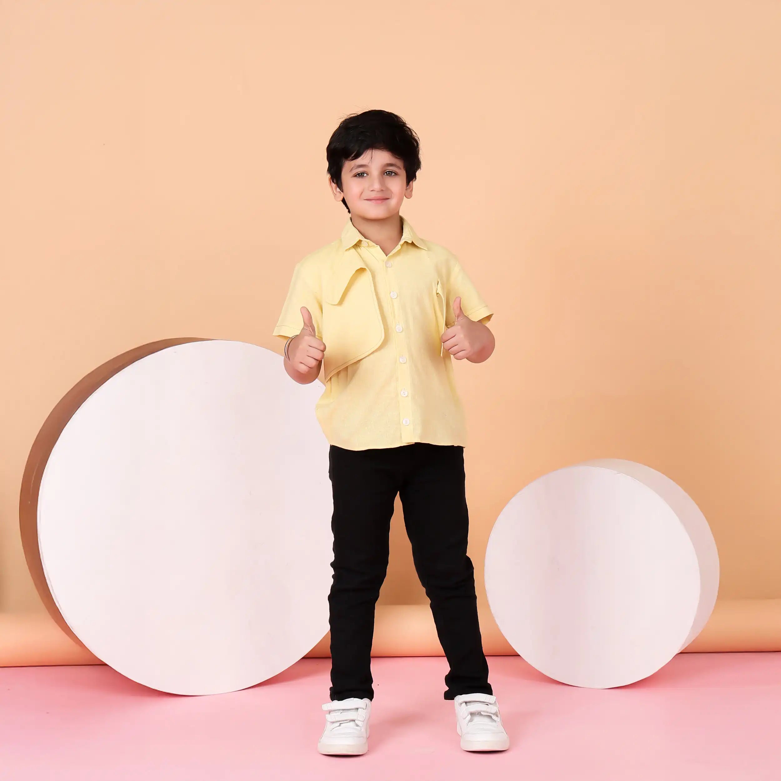 Sunny Yellow Short Sleeve Shirt