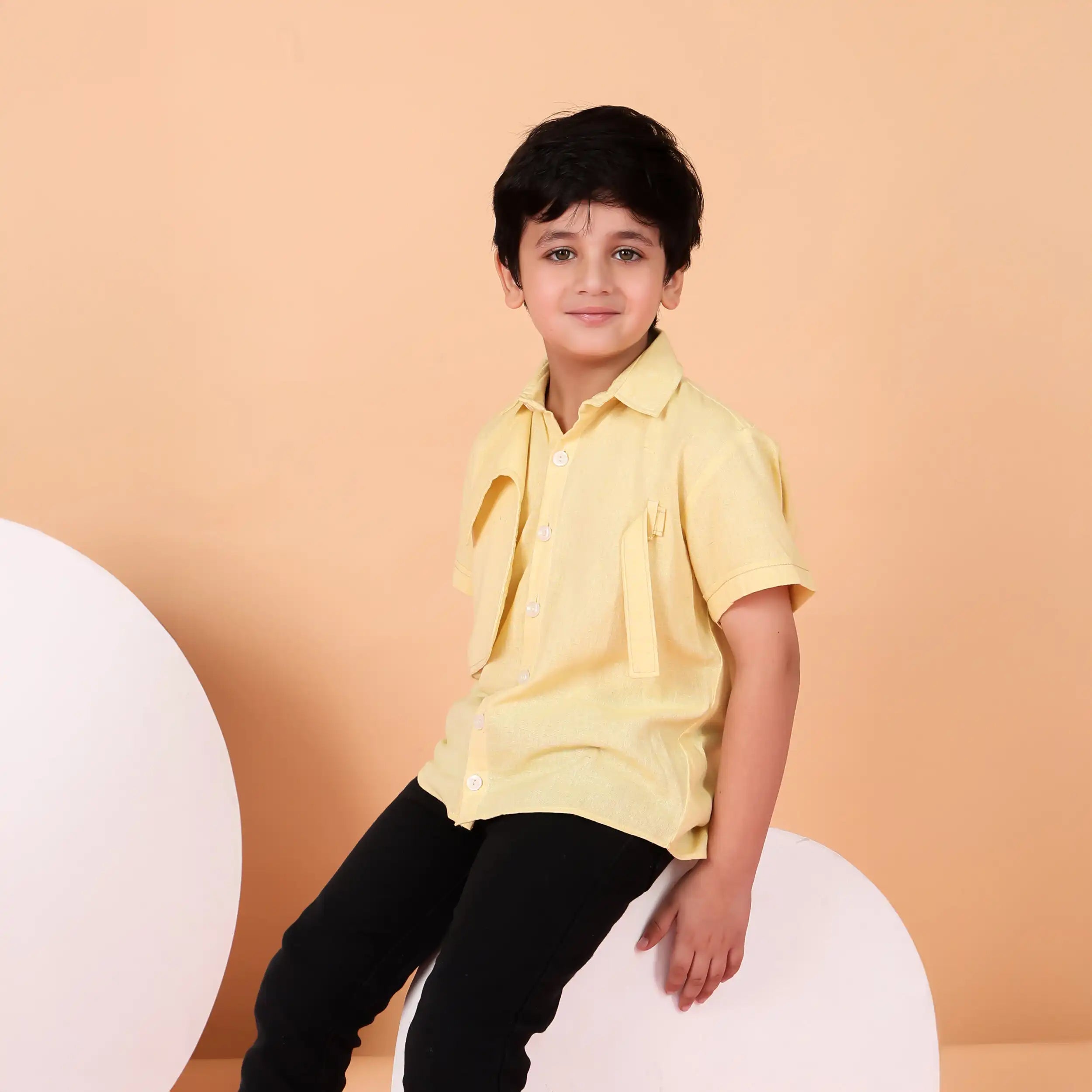 Sunny Yellow Short Sleeve Shirt