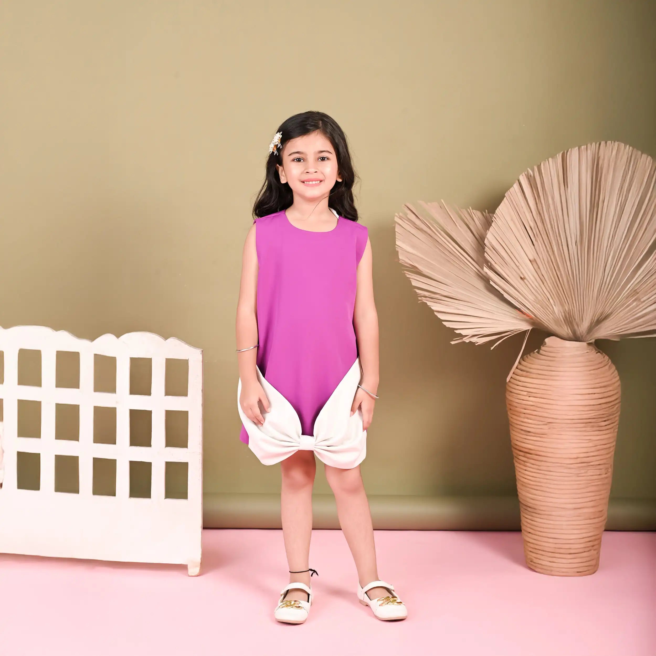 Royal Purple Bow Dress