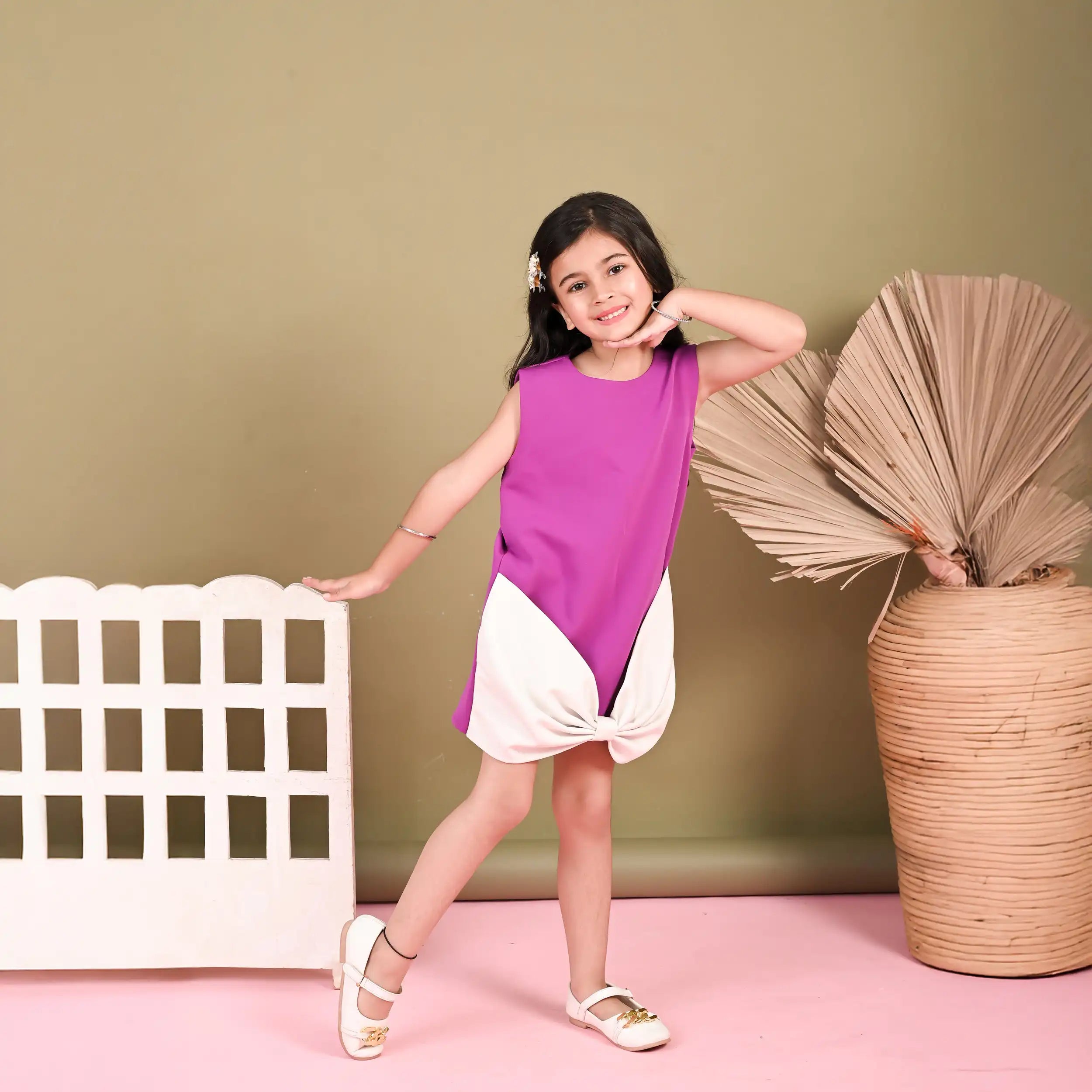 Royal Purple Bow Dress