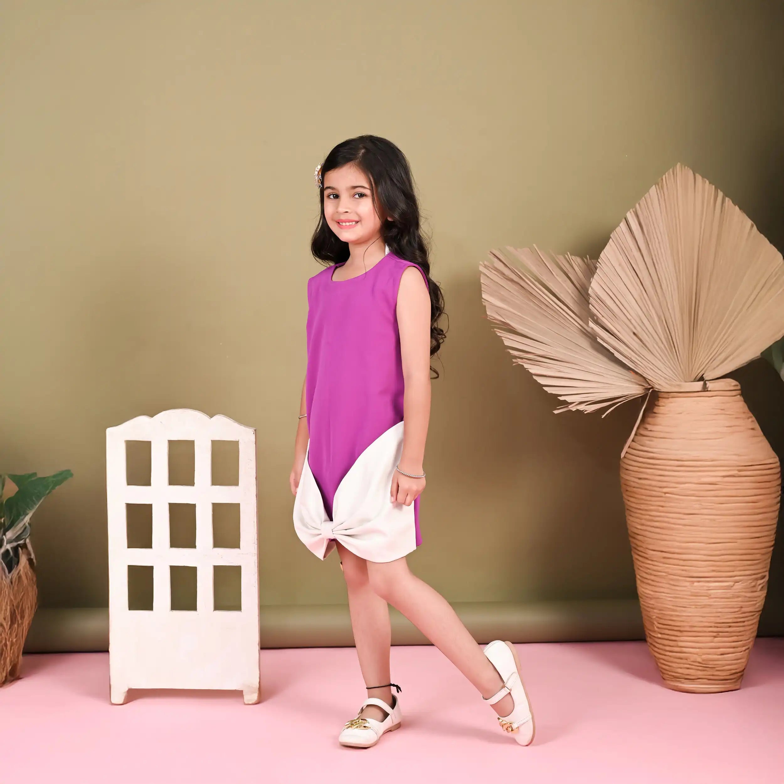 Royal Purple Bow Dress