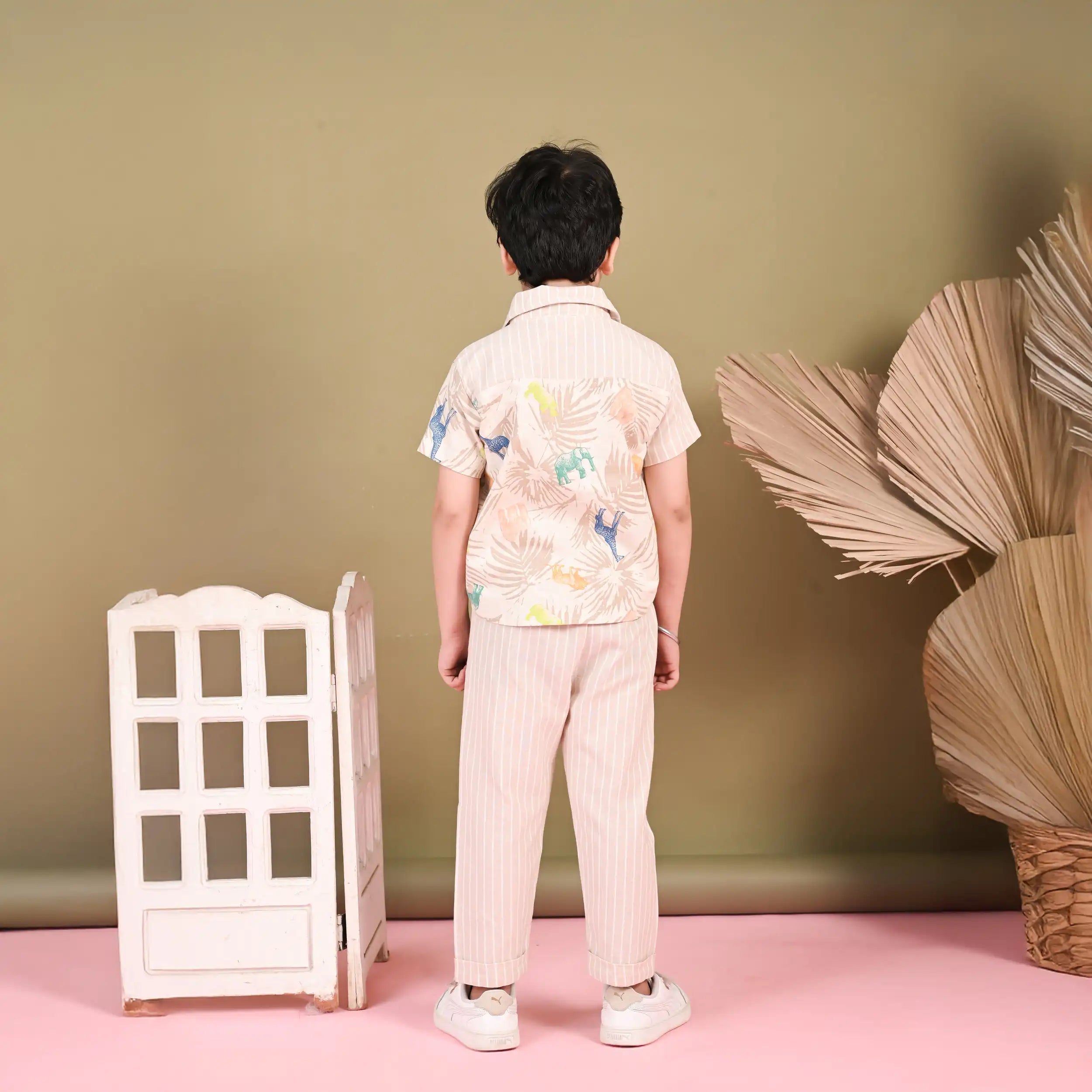 Wild Whimsy Animal Print Linen Co-ord Set